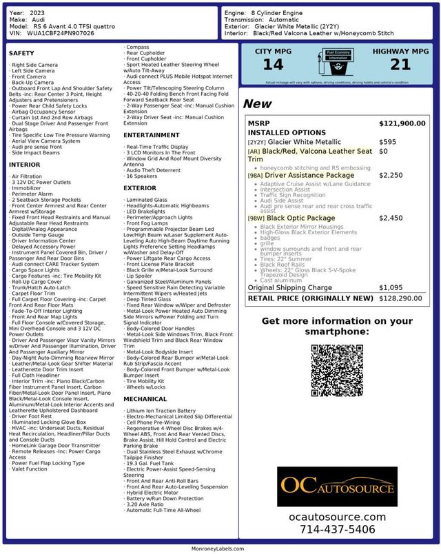 2023 Audi RS 6 Avant 4.0 TFSI quattro - 23002357 - 1