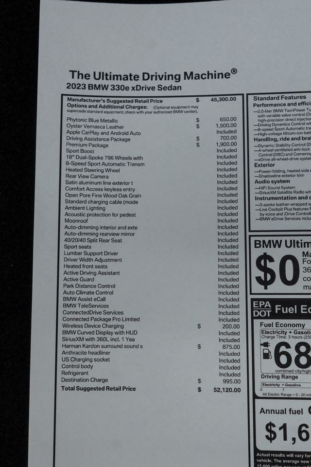 2023 BMW 3 Series 330e xDrive Plug-In Hybrid - 22982607 - 56