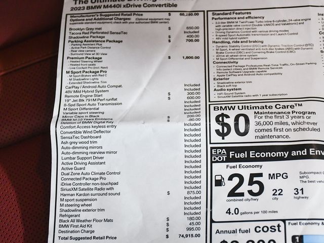 2023 BMW 4 Series M440i xDrive - 22937778 - 75