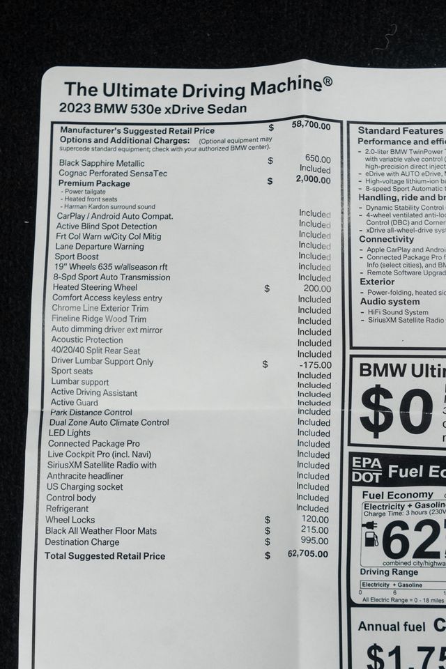 2023 BMW 5 Series 530e xDrive Plug-In Hybrid - 22972880 - 57