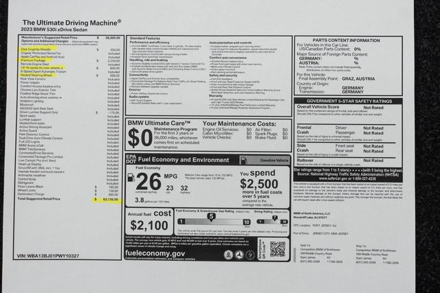 2023 BMW 5 Series 530i xDrive - 22992895 - 52