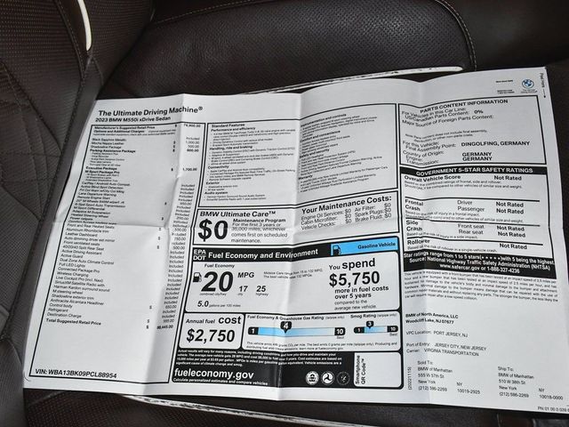 2023 BMW 5 Series M550i xDrive - 22986416 - 72