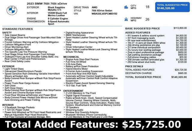 2023 BMW 7 Series 760i xDrive - 22936655 - 2