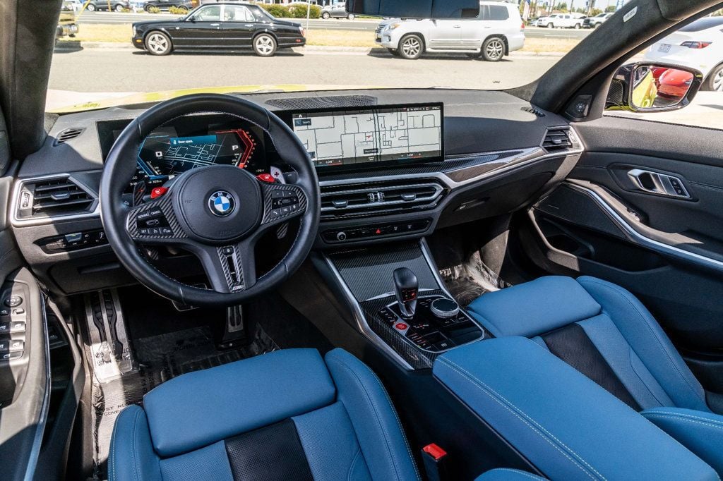 2023 BMW M3 M CARBON EXTERIOR PACKAGE!!! YAS MARINA BLUE INTERIOR - 22431925 - 34