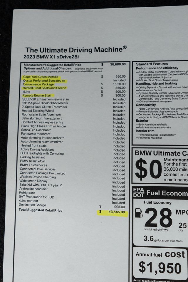 2023 BMW X1 xDrive28i Sports Activity Vehicle - 22994280 - 49