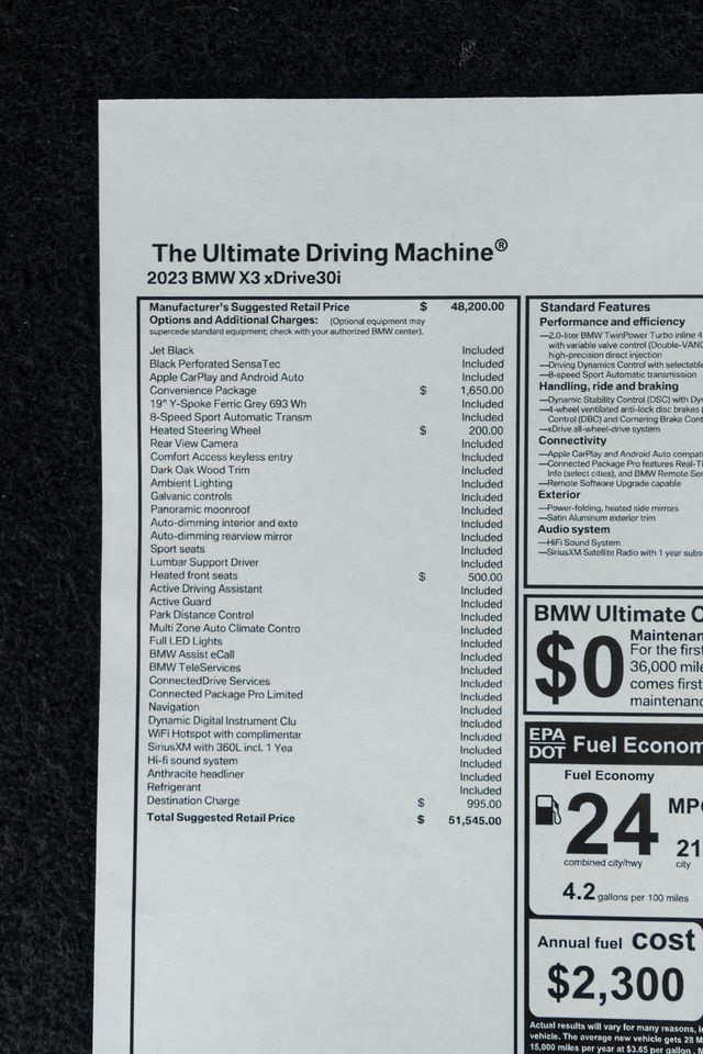 2023 BMW X3 xDrive30i Sports Activity Vehicle - 23009209 - 52