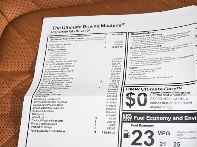 2023 BMW X6 xDrive40i - 22934255 - 65