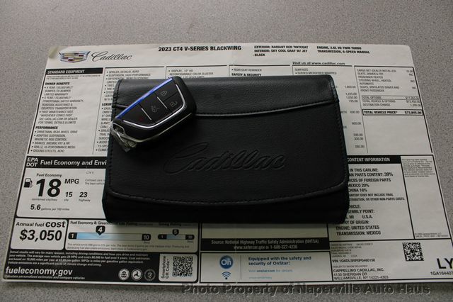 2023 Cadillac CT4-V 4dr Sedan Blackwing - 22900836 - 61