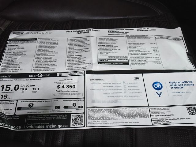 2023 Cadillac Escalade Sport Platinum - 22951353 - 74