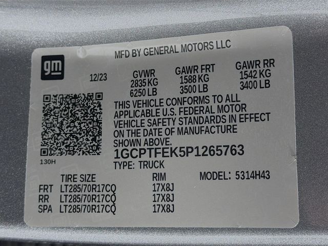 2023 Chevrolet Colorado 4WD Crew Cab ZR2 - 22951891 - 31