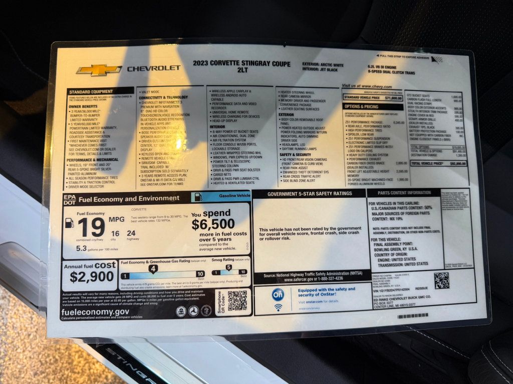 2023 Chevrolet Corvette 2LT Z51 Coupe photo 29