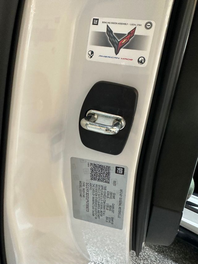 2023 Used Chevrolet Corvette 3LZ Museum Delivery Luggage Window Sticker