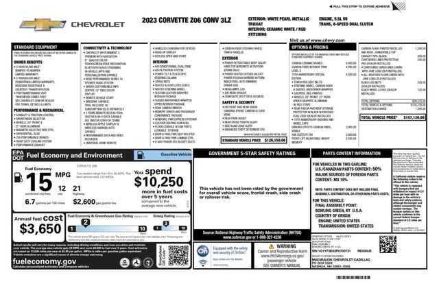 2023 Chevrolet Corvette Z06 Convertible 70th Anniversary Special Edition PPF Wrap - 22957841 - 11