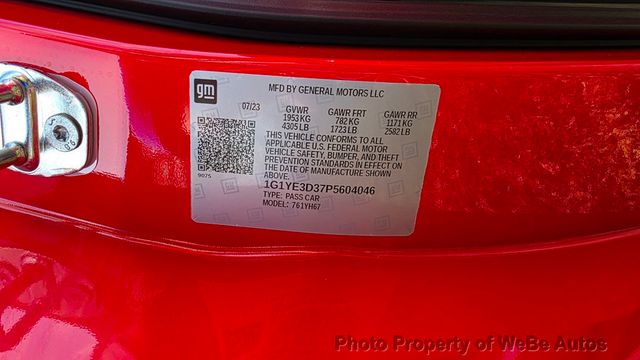 2023 Chevrolet Corvette Z06 Convertible w/2LZ - 22966753 - 89