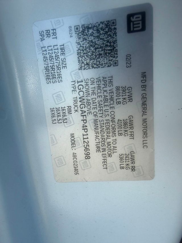 2023 Chevrolet G2500  - 22998042 - 6