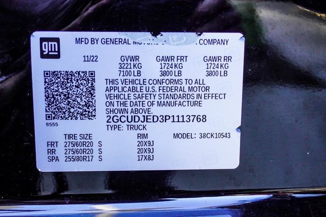 2023 Chevrolet Silverado 1500 4WD Crew Cab 147" High Country - 22968318 - 37