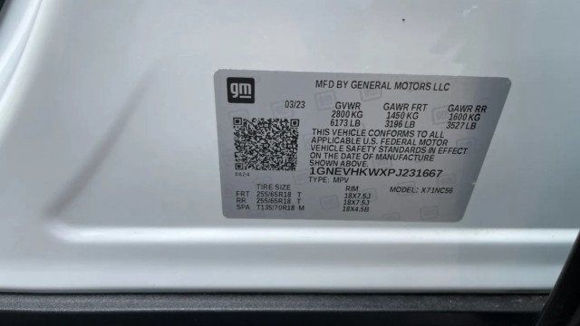 2023 Chevrolet Traverse AWD 4dr LT Leather - 23033050 - 18