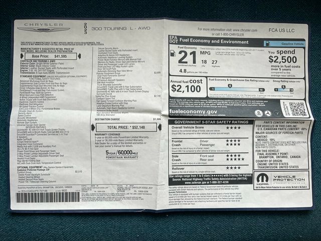 2023 Chrysler 300 Touring L All Wheel Drive 1-Owner Estate Car - 22979785 - 46