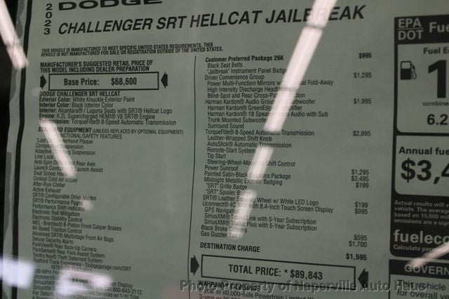 2023 Dodge Challenger SRT Hellcat Jailbreak RWD - 22870274 - 61