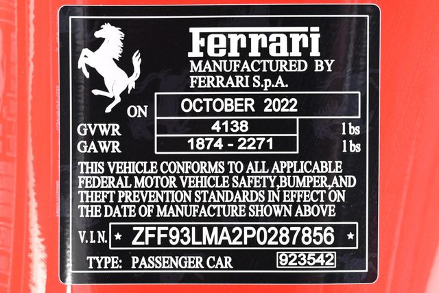 2023 Ferrari F8 Spider Convertible - 22943075 - 34