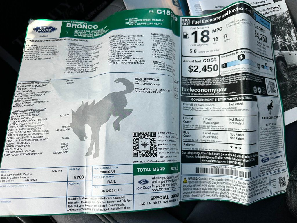 2023 Ford Bronco Big Bend 2 Door Advanced 4x4 - 22986331 - 38