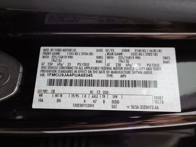 2023 Ford Escape Platinum AWD - 23087355 - 60