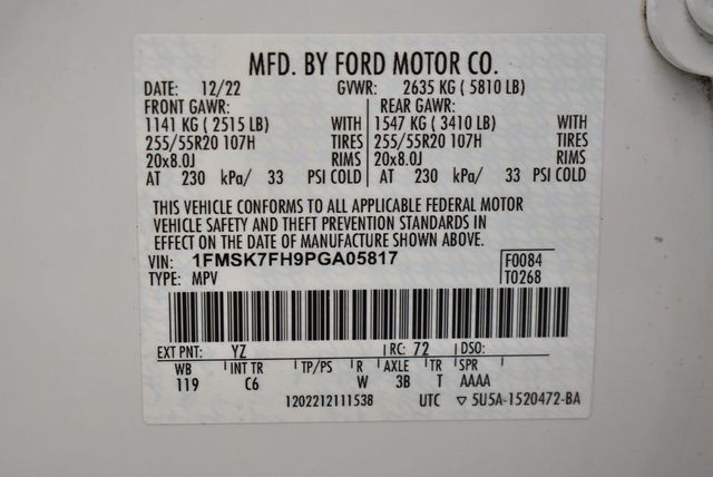2023 Ford Explorer Limited RWD - 22907796 - 44