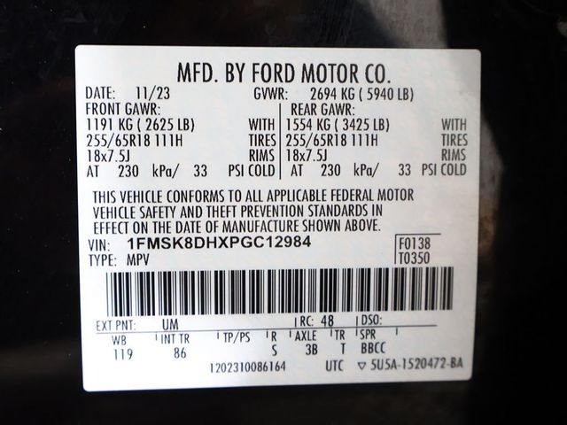 2023 Ford Explorer XLT 4WD - 23043204 - 53