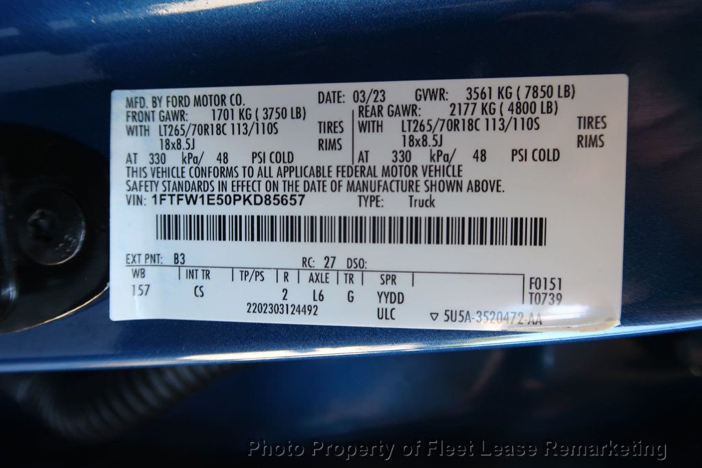 2023 Ford F-150 F150 4WD Supercrew 157 HD Payload PKG - 22944749 - 13