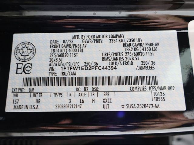 2023 Ford F-150 Lariat - 23036303 - 59