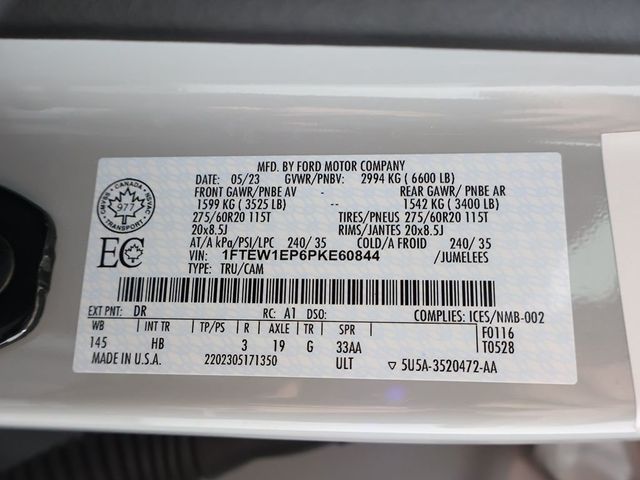 2023 Ford F-150 LARIAT 4WD SuperCrew 5.5' Box - 23036300 - 61