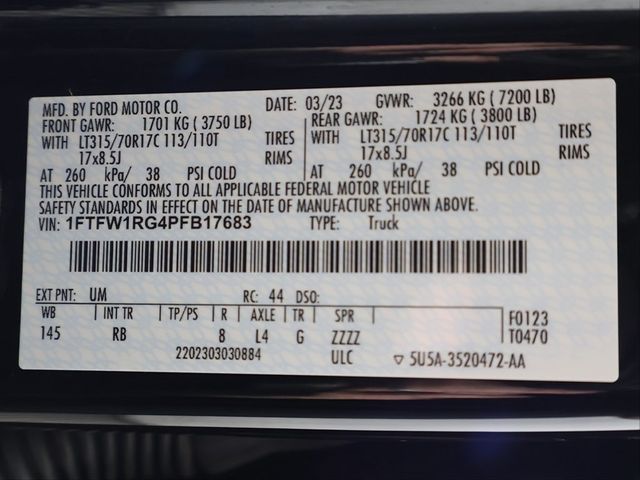 2023 Ford F-150 Raptor 4WD SuperCrew 5.5' Box - 22941873 - 63