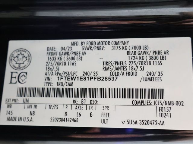 2023 Ford F-150 Tremor 4WD SuperCrew 5.5' Box - 23044994 - 61