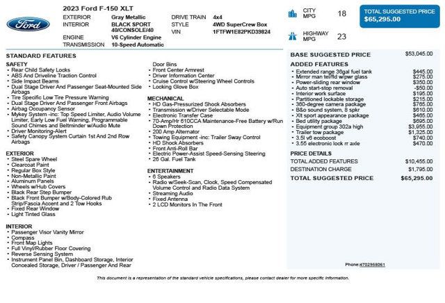 2023 Ford F-150 XLT - 23017714 - 2