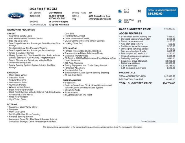 2023 Ford F-150 XLT - 23037268 - 2