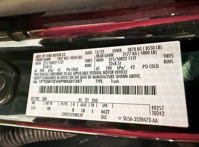 2023 Ford F-150 Lightning Platinum 4WD SuperCrew 5.5' Box - 22920165 - 60