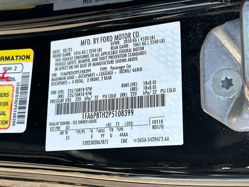 2023 Ford Mustang EcoBoost Premium Fastback - 22936643 - 21