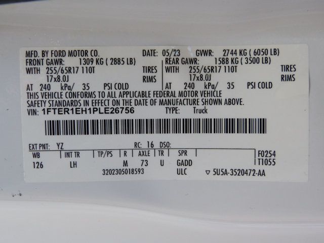 2023 Ford Ranger 2.3L 4CYL TURBO GAS*XLT*2WD*SUPERCAB*6' BED W/ "DECKED" BEDSLIDE - 23028801 - 45