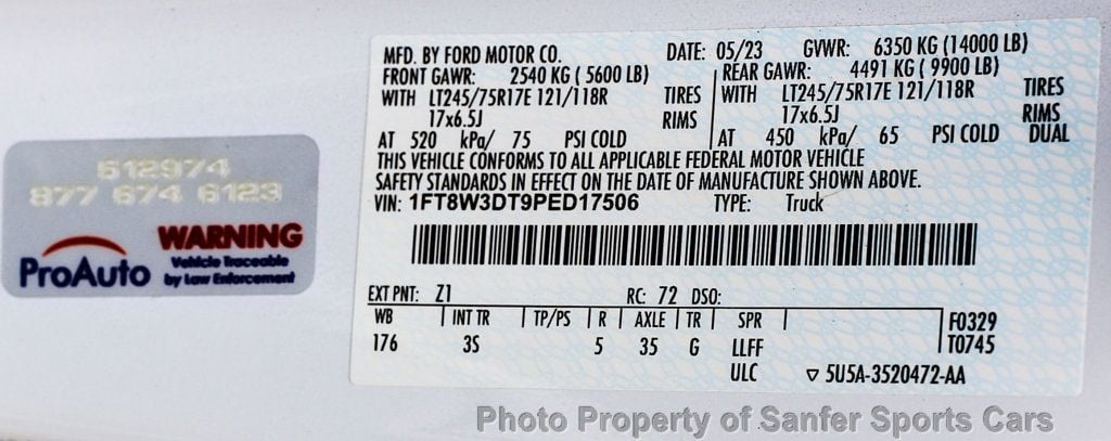 2023 Ford Super Duty F-350 DRW XLT 4WD Crew Cab 8' Box - 23054775 - 57