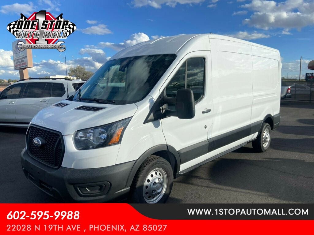 2023 Ford Transit Cargo Van T-250 148" Med Rf 9070 GVWR AWD - 22775204 - 0