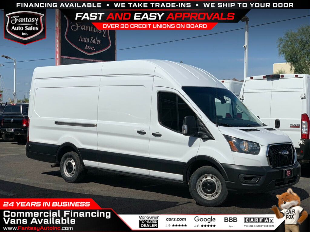 2023 Ford Transit Cargo Van T-350 148" EL Hi Rf 9500 GVWR RWD W/Navi - 23059359 - 0