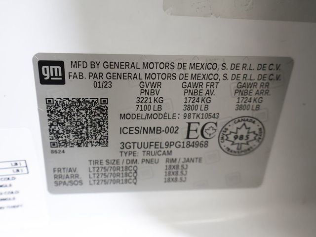 2023 GMC Sierra 1500 4WD Crew Cab 147" AT4X - 23046724 - 62