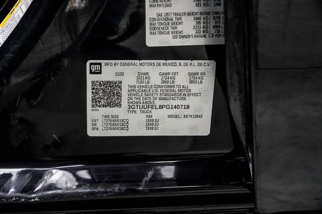 2023 GMC Sierra 1500 4WD Crew Cab 147" AT4X - 23001367 - 45