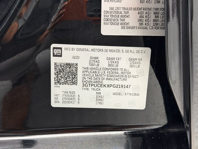2023 GMC Sierra 1500 4WD Crew Cab 147" Elevation w/3SB - 23024696 - 44