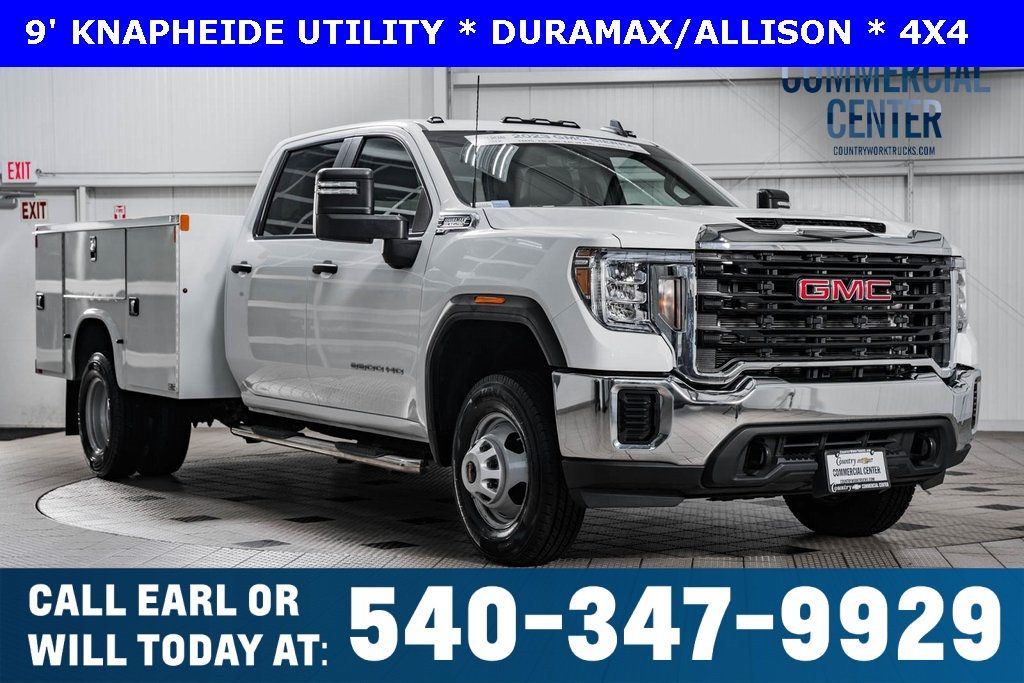 2023 GMC Sierra 3500HD 3500HD CREW 4X4 * 6.6 DURAMAX * KNAPHEIDE UTILITY - 22495516 - 0