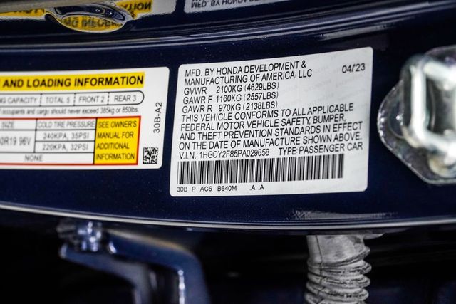 2023 Honda Accord Hybrid Touring - 23052990 - 45
