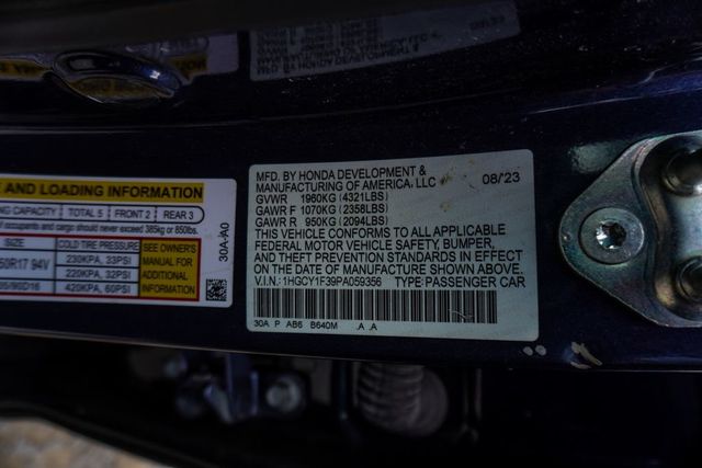 2023 Honda Accord Sedan EX CVT - 23045049 - 39