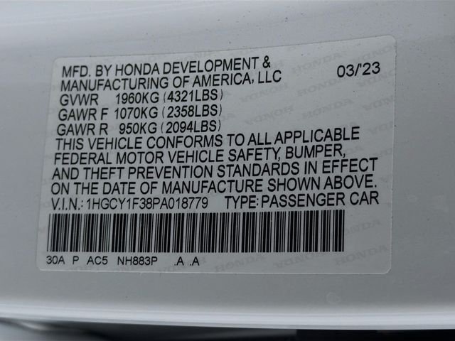 2023 Honda Accord Sedan EX CVT w/o BSI - 23004865 - 33