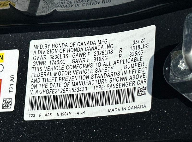 2023 Honda Civic Sedan LX CVT - 23036047 - 20