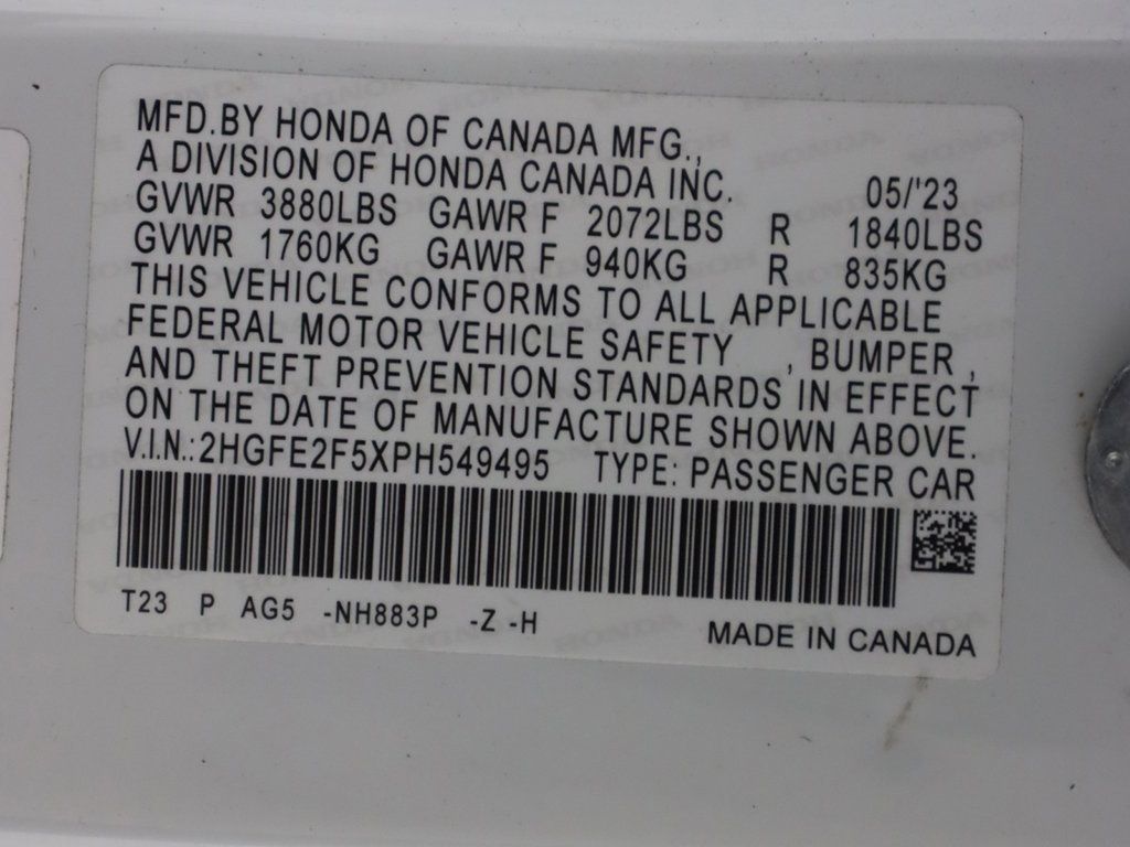 2023 Honda Civic Sedan Sport CVT - 22603506 - 42